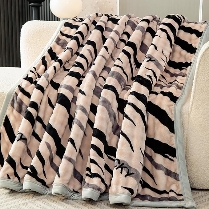 Fleece Bed Blankets Throw Size - Soft Lightweight Plush Fuzzy Cozy Luxury Blanket Microfiber Throw for Couch Bed,All-Season Breathable,40x60 Inches