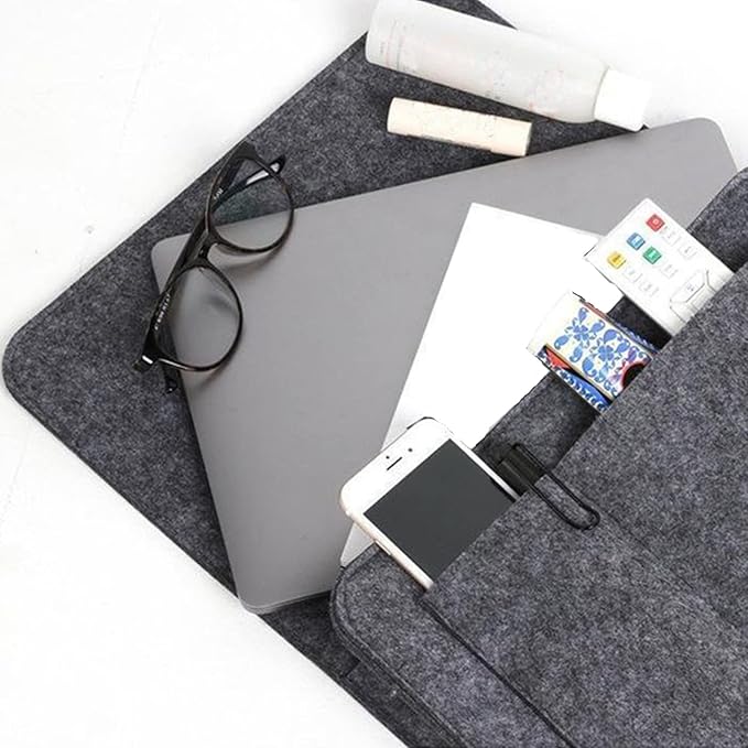 BFYDOAA Bedside Caddy Felt Storage Bag, Hanging Caddy Pockets Bag for Dorm,Bunk Bed,Sofa,Hospital Bed Rails Organizer(Light Grey)