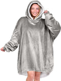 Bare Home Wearable Blanket Hoodie - Soft Plush Sherpa - Warm and Cozy - Oversized Wearable Blanket - Adult & Kid Sizes