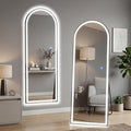 Mirror Full Length, Upgraded Body Wall Mirrors with Shatter-Proof Glass, Floor Standing, Hanging or Leaning, Tall Mirror with Stand Aluminum Alloy Frame for Bedroom