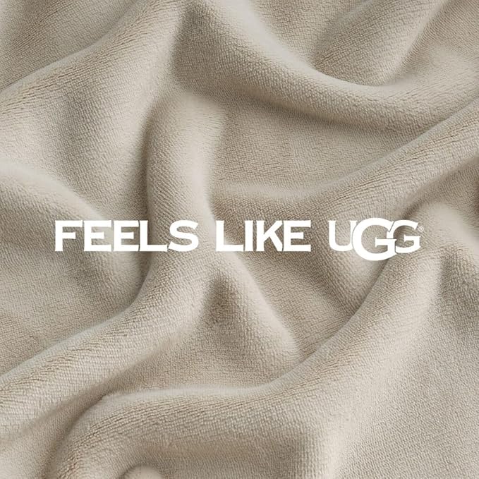 UGG Coco Queen Fleece Blanket for Bed – Luxury Room Decor, Plush & Warm Queen Blanket for Bed, Gifts for Teens and Women, 90" x 92", Ivory Shoreline