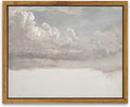 InSimSea Framed Canvas Wall Art Vintage Decor, Home Decor Classical Oil Painting Cloud Study Canvas Prints Wall Decorations Bathroom Decor Wall Art, 8"x10"
