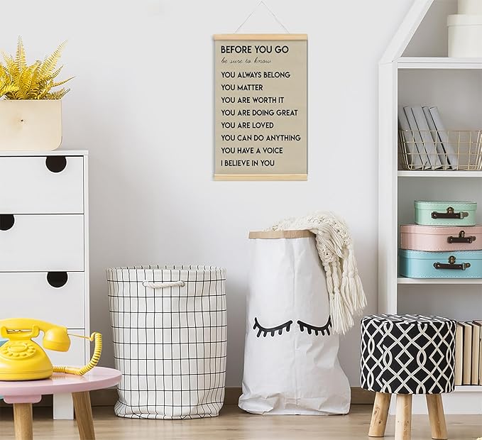 foedor Mental Health Posters,Positive Affirmations Wall Sign Decor Posters for Health Office,Inspirational Wall Art for Office Bedroom Kids Playroom Wall Decor,16x24 Inch