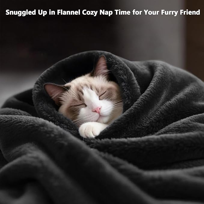 Lukeight Fleece Throw Blanket, Luxury Cozy Fuzzy Lightweight Soft Blankets for Sofa Couch Bed Car Travel and Camping (Grey, 50x60 Inches)