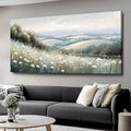 Sea of Flowers Canvas Wall Art - Modern landscape Paintings for Living Room, Bedroom Wall Decor, Framed Wall Art for Home or Office Decoration, Large wall Art 60x30in