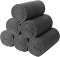 CAI TENG Fleece Throw Blanket Pack of 6 Blankets Bulk for Couch Bed 50x60 Kids Blanket Polar Fleece Fabric Soft Cozy Travel Blankets Lightweight Small Throws Wedding Gifts Yard Dark Grey