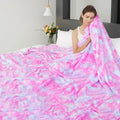 MUGD Lightweight Blanket Fleece Big Blanket Fuzzy Throw Blanket for Bed Queen Size