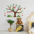 HLNIUC Apple Tree Inspirational Wall Decal (35”x24”)Colorful Inspiring Quotes Wall Sticker The Fruit of the Spirit Art Decal,Motivational Sayings Apple Butterfly Room Sticker for Kids Bedroom,Nursery
