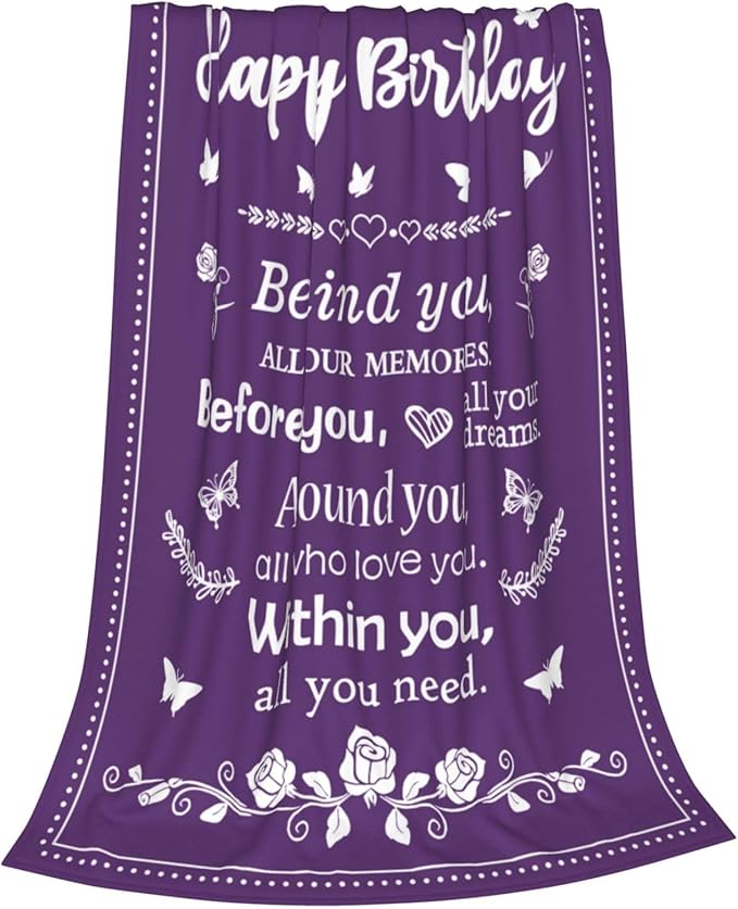 Happy Birthday Gifts - Unique Women's Decorations for Her 40"x 50"