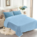 JYK Fleece Plush Blanket King Size 85'' x 95'' - Premium Silky Flannel Fleece Blanket 4.4 LB, Lightweight and Fluffy Cozy Plush Comfy Microfiber Fleece Blanket for Couch Sofa Bedroom, Light Blue
