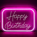 Happy Birthday Neon Signs for Wall Decor，Led Neon Light for Bedroom，Christmas Birthday Party Gift