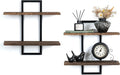 Decorative Floating Shelves for Bedroom: 2-Tier Display Hanging Shelves Storage for Home Office Small Space Corner