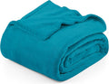 Utopia Bedding Turquoise Fleece Blanket Twin Size Lightweight Fuzzy Soft Anti-Static Microfiber Bed Blanket (90x66 Inch)