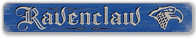 Harry Potter Ravenclaw Horizontal Wood Wall Decor - Vintage Ravenclaw Sign for Bedroom or Movie Room