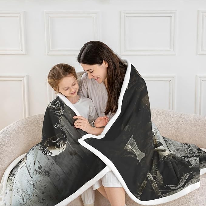 Erosebridal Soldier Plush Blanket Throw, Boys Teens Gun Sherpa Blanket, Army Military Camo Fleece Bed Blanket, Under Mission Fuzzy Blanket 40"x50" Camouflage Daybed Sofa Decor for Youth Man
