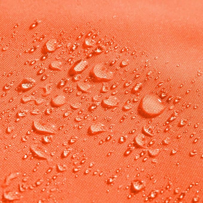 MIULEE Pack of 2 Decorative Outdoor Waterproof Pillow Covers Garden Cushion Sham Throw Pillowcase Shell for Fall Patio Tent Couch 16x16 Inch Orange