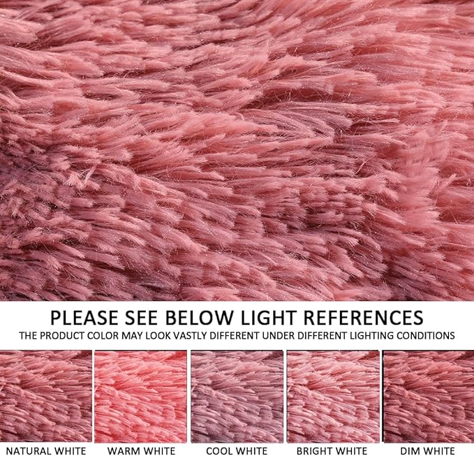 YUSOKI Long Faux Fur Twin Size Blanket,2 Layers,3.4lb for Bed Couch Home Décor Gifts Women (Pink,60" x 80")