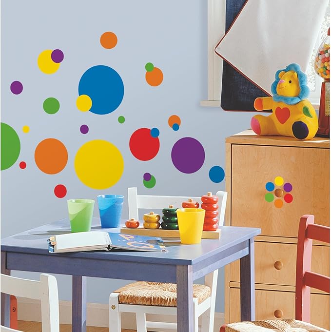 RoomMates RMK1248SCS Just Dots Peel and Stick Wall Decals (Pack of 4)