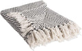 DII Rustic Farmhouse Cotton Chevron Blanket Throw with Fringe for Chair, Couch, Picnic, Camping, Beach, & Everyday Use, 50 x 60 - Urban Chevron Mineral
