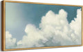 SHENIFY Vintage Framed Wall Art Cloud in Sky Landscape Scenery Rustic Home Decor Retro Decorations for Farmhouse Hallway Bedroom Ready to Hang Wall Artwork - 20x40in Natural Framed