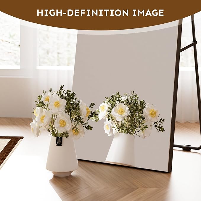Kosmonia Full Length Mirror, 56"x18" Frameless Floor Mirror w/Distortion Free, HD Reflection, Standing or Leaning Full Body Mirror for Bedroom, Hanging Mounted for Living Room Cloakroom