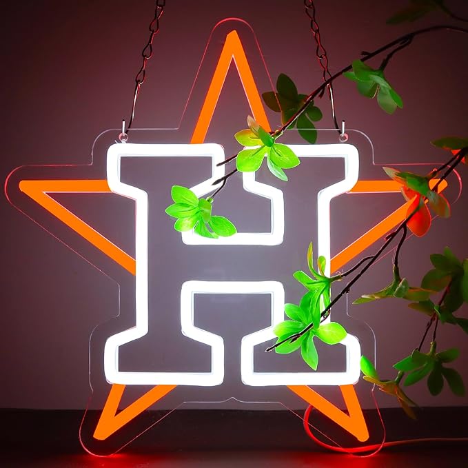 Baseball Neon Signs for Garage or Man Cave Decor, Men's Gifts with Baseball Team Logo, Baseball Neon for Parties, Bars, Dorms, Office Wall Art and Game Room Decoration12.2 * 12.7 Inch