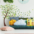 2 Pieces Tree Peel & Stick Wall Art - Large Leaf Stickers, Vinyl Wall Stickers & Murals - Removable Forest Decor for Bedroom, Living Room, Classroom, Nursery, Playroom