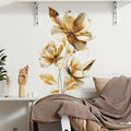 TUOKING Flowers Wall Stickers Decor,Removable Wall Murals Peel and Stick Modern Wall Art Decal Home Decor for Kitchen,Bedroom,Living Room