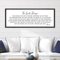The Lords Our Father Prayer Wall Decor Bible Verse Sign 40"×15" Christian Scripture Large Wood Framed Do It Anyway Wall Hanging Art (Black)