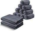 IR Imperial Rooms Fleece Blanket 12 Pack Twin Size 60x80 Inches - Super Soft Fluffy Throw Blanket for Sofa and Bed - Warm and Cozy Lightweight 400 GSM Microfiber Bed Throws Blankets (Twin, Grey)