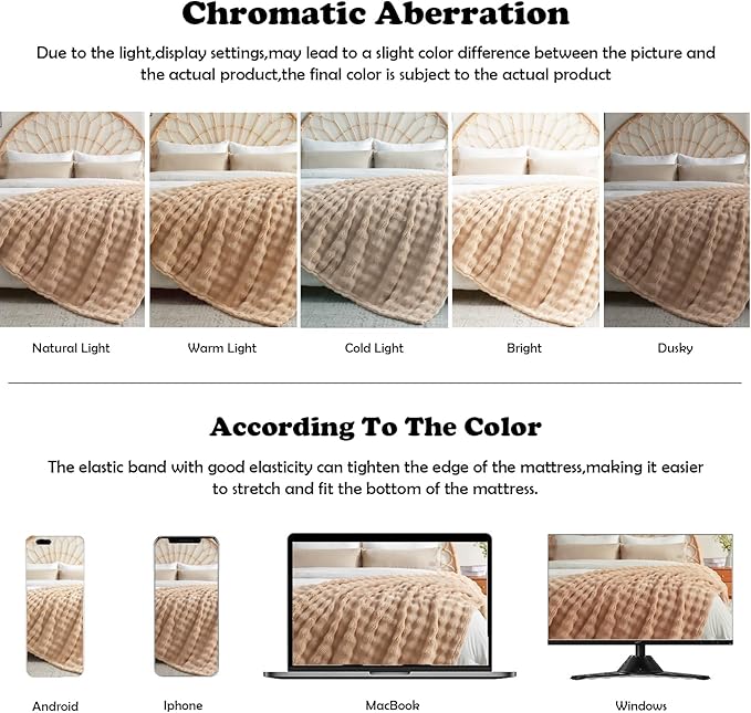 NEWCOSPLAY Twin Blanket for Couch Brown Super Soft Flannel Fleece 3D Bubble Lightweight Bed Blanket All Season Use (Brown, Twin(60"x80"))
