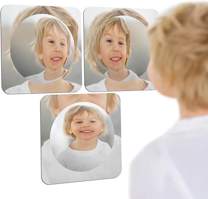 Special Supplies Sensory Bubble Wall Mirror - Interactive Acrylic Mirrors for Wall Decoration and Sensory Toys for Kids Classroom or Home -Sensory Room Decor -Visual, Tactile Stimulation (3 Pk)