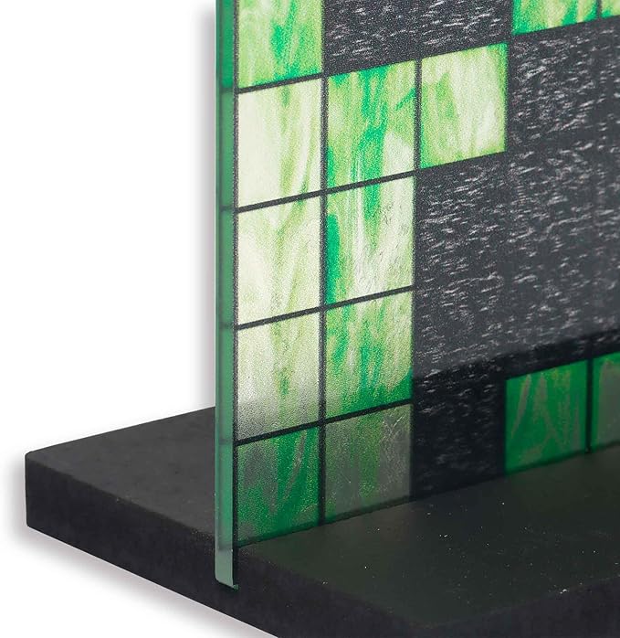 Minecraft Creeper Acrylic Tabletop Display - Fun Creeper Pixel Face Decoration for Desk or Shelf