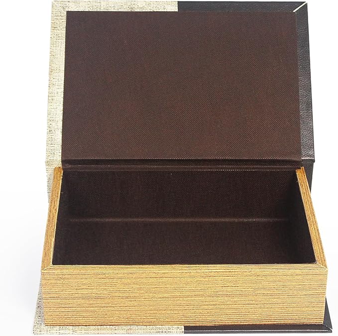 Decorative Book Boxes, Faux Wood cover Storage for Hidden Jewelry, Money, and Cash (Jack London)