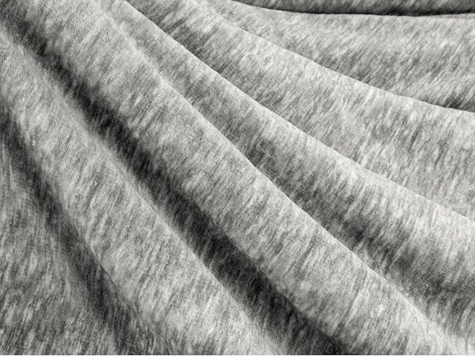 PAVILIA Melange Light Gray Twin Bed Sherpa Blanket Throw, Warm Soft Cozy Reversible Blanket Couch Sofa, Thick Plush Large Fleece Blanket, Decorative Home Room Decor Gifts Men Women, 60x80 Light Grey