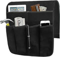 Couch Sofa Armrest Organiser Arm Chair Caddy Bedside Storage Pocket with 6 Pockets TV Remote Holder Bed Storage Pocket Bag for Cellphone Tablet Notepad Book Magazines DVD Glasses