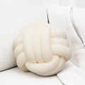 Petrella Knot Pillows Ball Round Throw Pillows Home Decor Cushion Decorative Aesthetic Throw Pillows，White 8inch