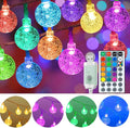 Mocalido 20ft Color Changing Globe String Lights Indoor, 30 LED Hanging Colored Christmas Lights for Bedroom USB Powered with Remote, Fairy Lights Classroom, Camping Tent Decor