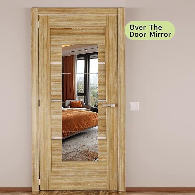 Unbreakable Door Mirror Full Length, Full Body Mirror for Kids, 4Pack 16 x16 inch, Shatterproof Plexiglass Long Mirrors for Bedroom Closet, Children Plastic Mirrors Non Glass Stick on miroir
