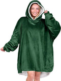 Bare Home Wearable Blanket Hoodie - Soft Plush Sherpa - Warm and Cozy - Oversized Wearable Blanket - Adult & Kid Sizes
