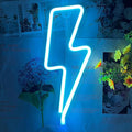 Neon Signs Lightning Bolt Neon Light Sign for Wall Decor, Battery or USB Powered Led Lightning Light Neon Sign for Bedroom Kids Room Birthday Party Wedding Home Decorations