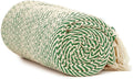 Americanflat 50x60 Throw Blanket - Soft and Breathable Cotton Throw Blanket for Couch, Bed, Chair - Decorative Blankets Perfect for Home, Office, or Outdoor Use - Sage and Beige Herringbone Design