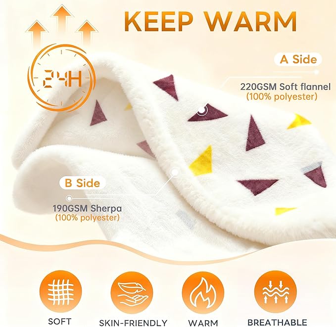 Full Size Fleece Blanket,Soft Warm Thick Throw for Bed/Couch - Stylish Winter Home Decor,Christmas Birthday Gift for Women Her (Full Size : 60"x80")