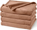 PHF Ultra Soft Fleece Blanket Queen Size, No Shed No Pilling Luxury Plush Cozy 300GSM Lightweight Blanket for Bed, Couch, Chair, Sofa, Perfect Decorations Gifts, 90" x 90", Clay