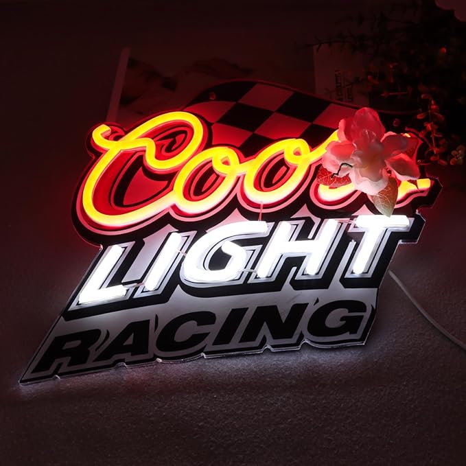 JFLLamp Crs Racing Neon Signs for Wall Decor Crs Banquet Neon Lights for Bedroom Led Signs Suitable for Dormitory Man Cave Christmas Gift