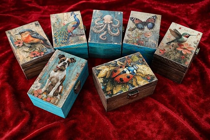 RK Collections Lady Bug Trinket Box I Insect Jewelry Keepsake Box I Lady Bug Lovers Gift Idea For Animals (4x2.75)