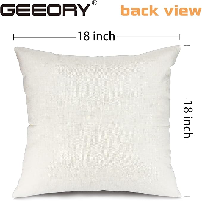 GEEORY Spring Home Sweet Home Pillow Covers Set of 2, 18x18 Inch Farmhouse Birdhouse Eucalyptus Decor Throw Pillow Cases for Sofa, Bedroom, Living Room
