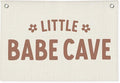 Little Babe Cave Banner, Baby Girl Nursery Decor, Toddler Boy Girl Room Decor, Baby Shower Flower Linen Canvas Banner Wall Hanging Flag 20x30 Inch