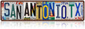 Vintage City Street Sign San Antonio,TX Wall Decor Metal Tin Signs for Bar Home Bedroom Garage