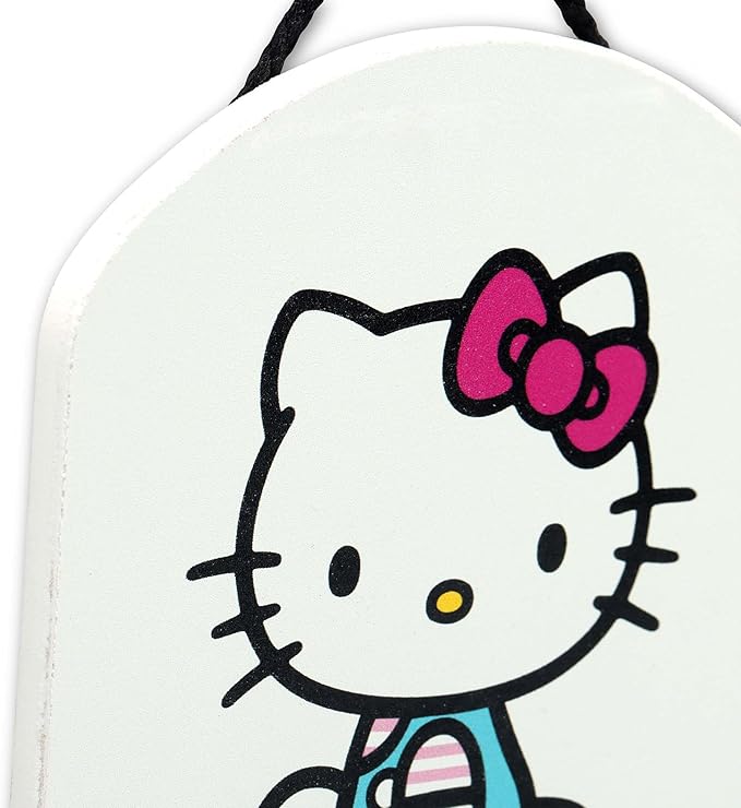 Hello Kitty Always Be Kind Hanging Wood Wall Decor - Adorable Hello Kitty Sign for Bedroom or Classroom